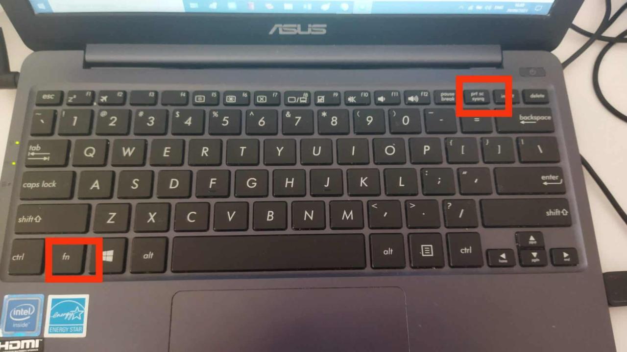 Cara screenshot di laptop asus tanpa software tambahan