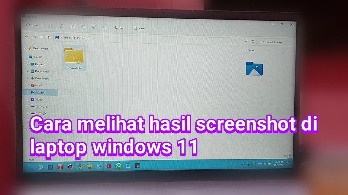 Cara melihat hasil screenshot di laptop windows  - YouTube