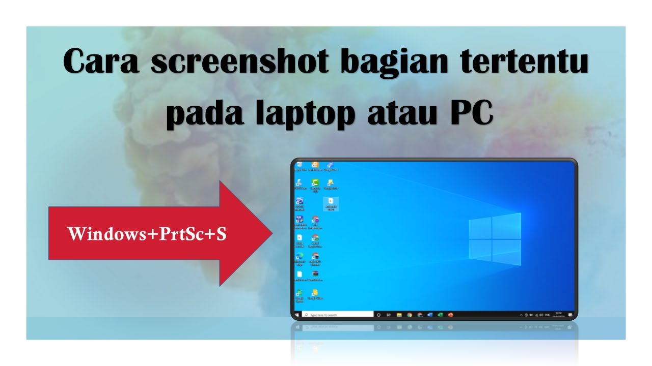 Screenshot laptop dengan area tertentu yang dipilih